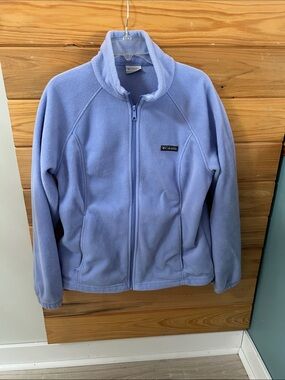 Columbia Lavender Full-Zip Fleece Jacket